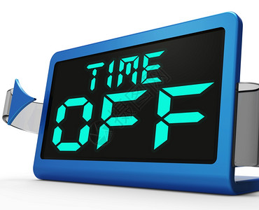 关于时间钟显示晚和慢脱钟显示工作或学习的假日图片