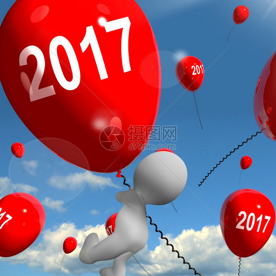 25的显示折扣2017年显示气球时2万17个在气球上显示年图片