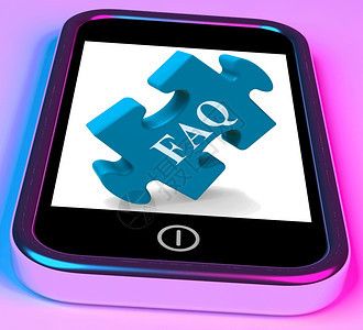 FAQ经常询问答的智能手机图片