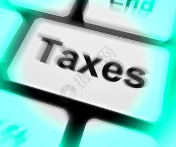 电子邮件计算机或联系人税务键盘显示税务或图片