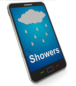 移动电话显示雨天气预报图片