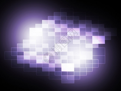 模糊像素光点代表创造和扩散图片