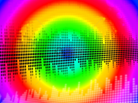 音效平准背景显示技术脉冲或音响贝茨XA图片
