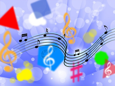 音乐背景显示歌曲音符或MelodyxA图片