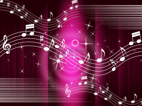 紫色音乐背景意指美和TunexA图片