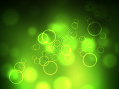 GlowBookeh表示绿色和模糊图片