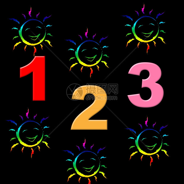 儿童数显示一二三和儿童