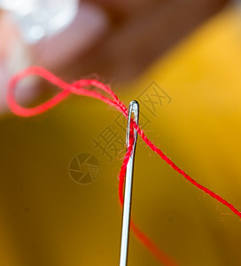 丝线针指示缝合裁和工作图片