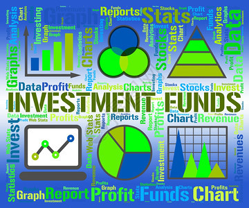 代表股票市场和图的投资基金图片