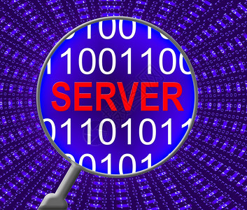 网络服务器显示计算机服务器并联网图片