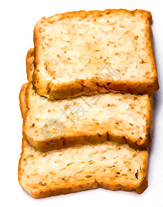 面包显示早饭和切片的图片