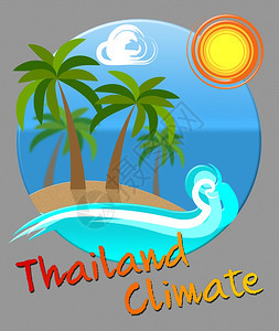 泰国气候海滩景点在亚洲泰国天气图片