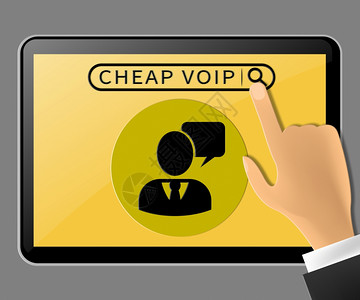 便宜的Voip板代表互联网语音3d说明图片
