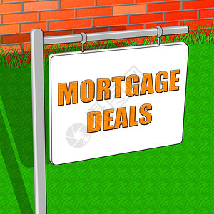 3d代表住房贴现的抵押贷款协议图片