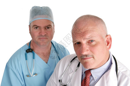 有两个医生很担心孤立在白人身上图片
