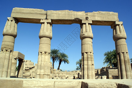 埃及卢克索卡纳寺庙列图片