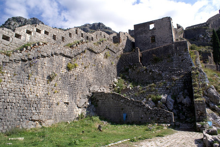黑山科托尔约翰城堡的废墟图片