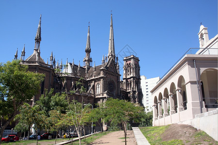 阿根廷科尔多瓦带有石斑的大教堂图片