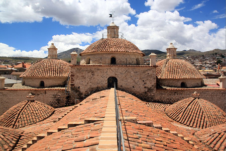 玻利维亚波托西SanFrancisco教堂屋顶景象图片