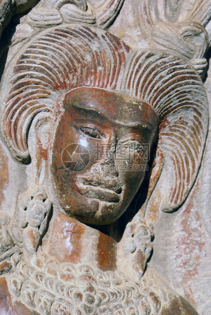 柬埔寨吴哥瓦墙上的Apsara图片