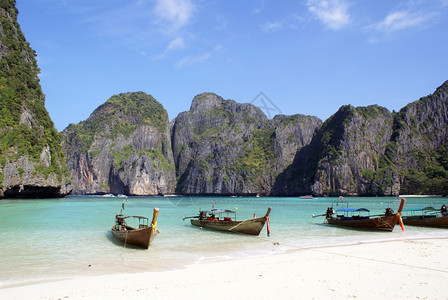泰国KoPhiPhi岛船只图片