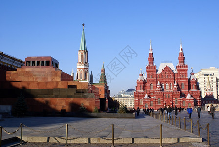 俄罗斯莫科红广场的陵墓图片