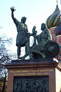 红场上的米明和帕沙斯基纪念碑图片