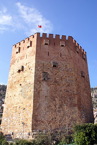 土耳其艾伦亚的红塔图片
