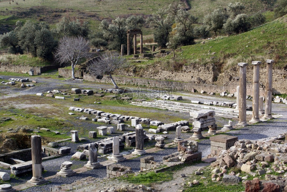 土耳其卑尔加马神庙艾斯克皮翁的废墟图片