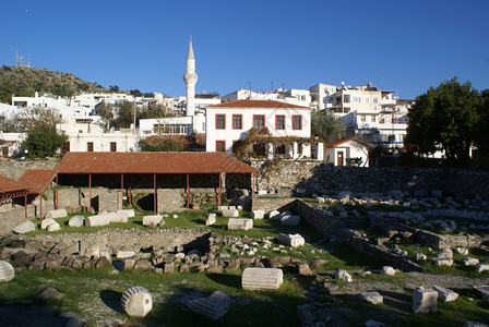 土耳其博德鲁姆陵墓和清真寺的废墟图片