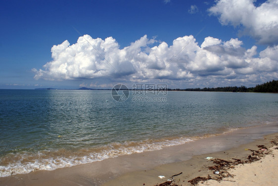 马来西亚东海岸Cheriting海滩图片