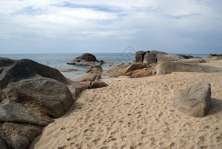 泰国高Samui岛西海岸拉迈滩图片