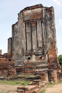 泰国中部阿尤萨亚的瓦夫拉西桑菲特墙图片