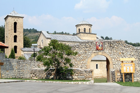 塞尔维亚NoviPazar附近索波沙尼修道院图片