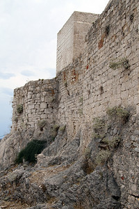 克罗地亚Shibenik旧堡垒墙壁图片