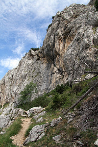 黑山Durmitor山上的足迹图片