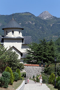 黑山波德戈里萨附近莫拉查修道院入口图片