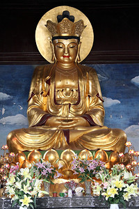 苏州寺庙内关燕神像图片