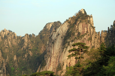 黄山顶的风景图片