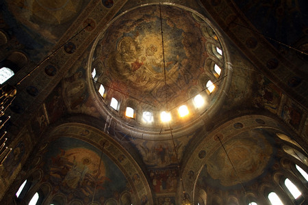 保加利亚亚历山大涅夫斯基教堂穹顶图片