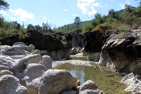 土耳其南部Koprulu峡谷的水图片