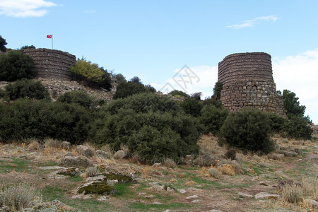 土耳其阿索斯山丘的塔图片