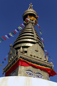 尼泊尔加德满都Swayambhunath山顶图片
