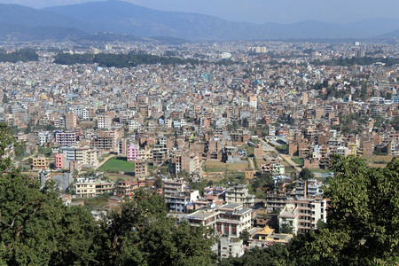 尼泊尔加德满都的房屋情况图片