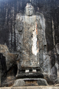 斯里兰卡布杜鲁加拉岩石庙中的大佛图片