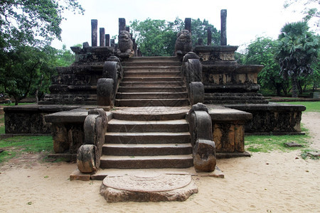 斯里兰卡Polonnaruwa月光石观众厅图片