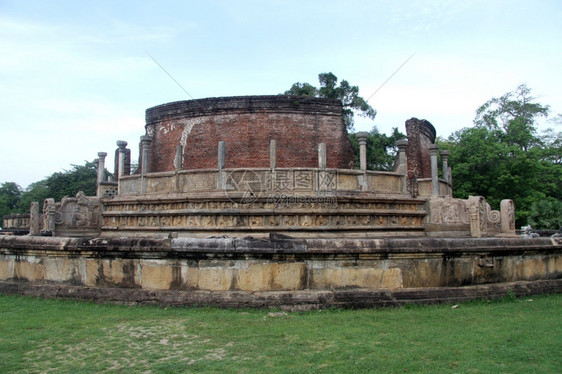 斯里兰卡Polonnaruwa的圆殿寺图片