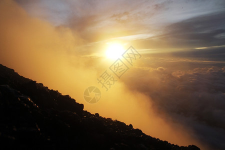 印度尼西亚Kerinci火山的斜坡图片