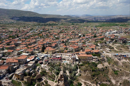土耳其卡帕多西亚Uchisar镇Uchisar大楼高清图片