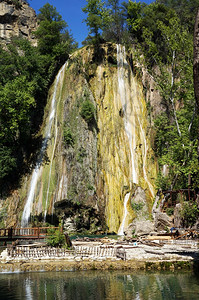 土耳其安塔利亚附近UchanSuSu瀑布图片
